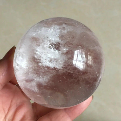 Boule de Cristal Transparente Naturelle - Quartz Blanc pour Divination et Guérison