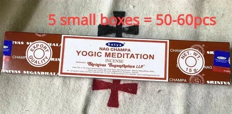 Collection d’Encens Indiens Nag Champa Satya - Bâtons Aromatiques pour Méditation - Variante