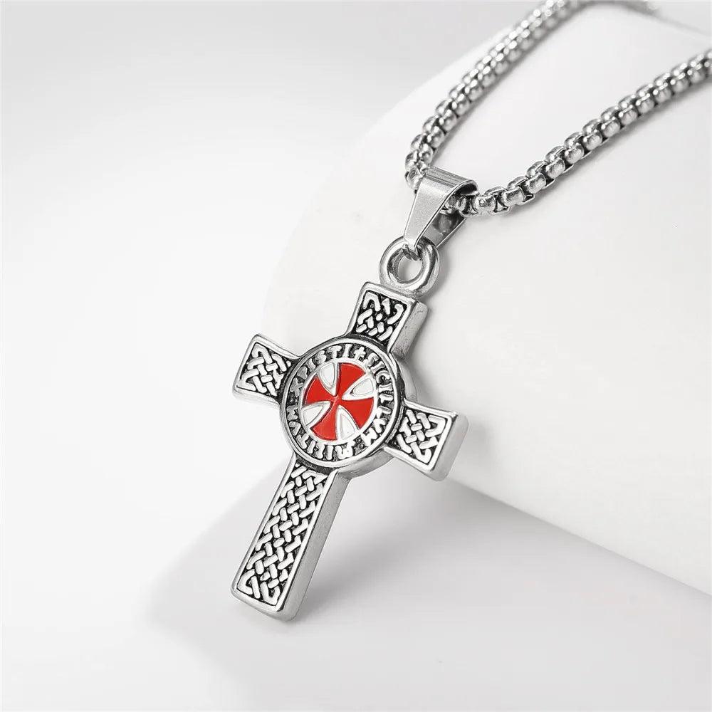 Collier Croix Inversée - Pendentif en Acier Inoxydable pour Pouvoir Spirituel et Mystique - Variante