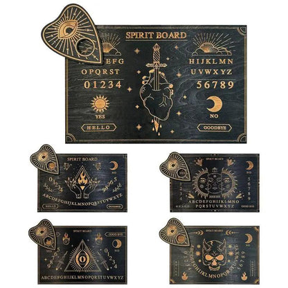 Planche Ouija en Bois - Outil de Divination pour Rituels et Autels de Sorcellerie