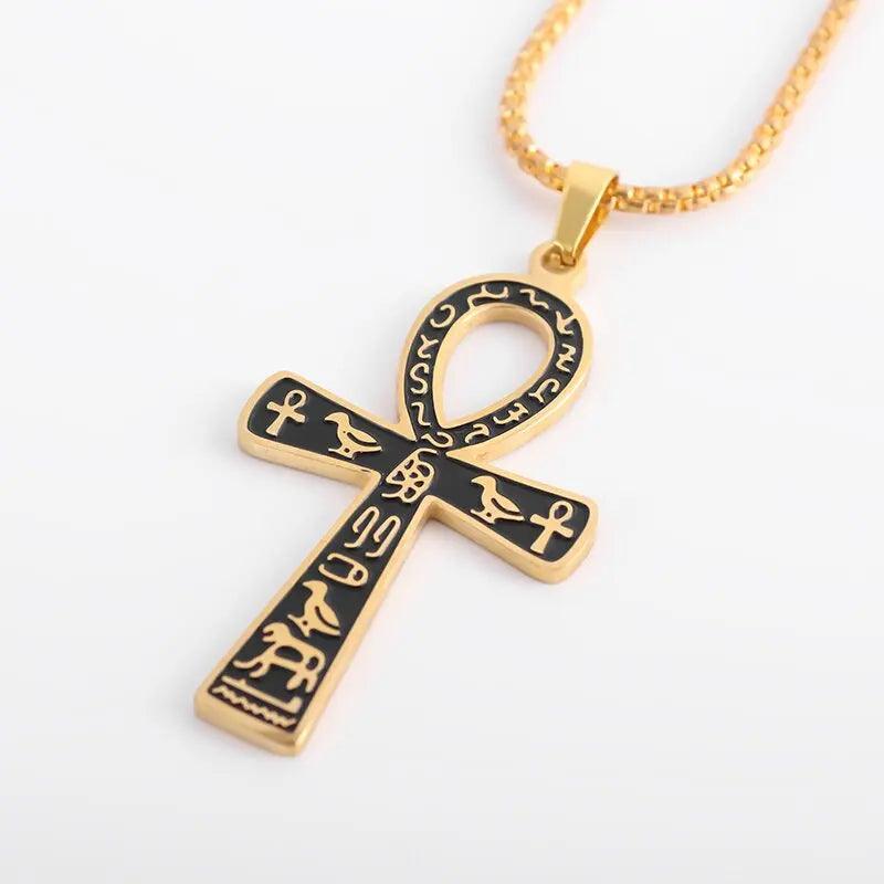 Collier Pendentif Croix Ankh - Bijou Mystique pour Hommes et Femmes