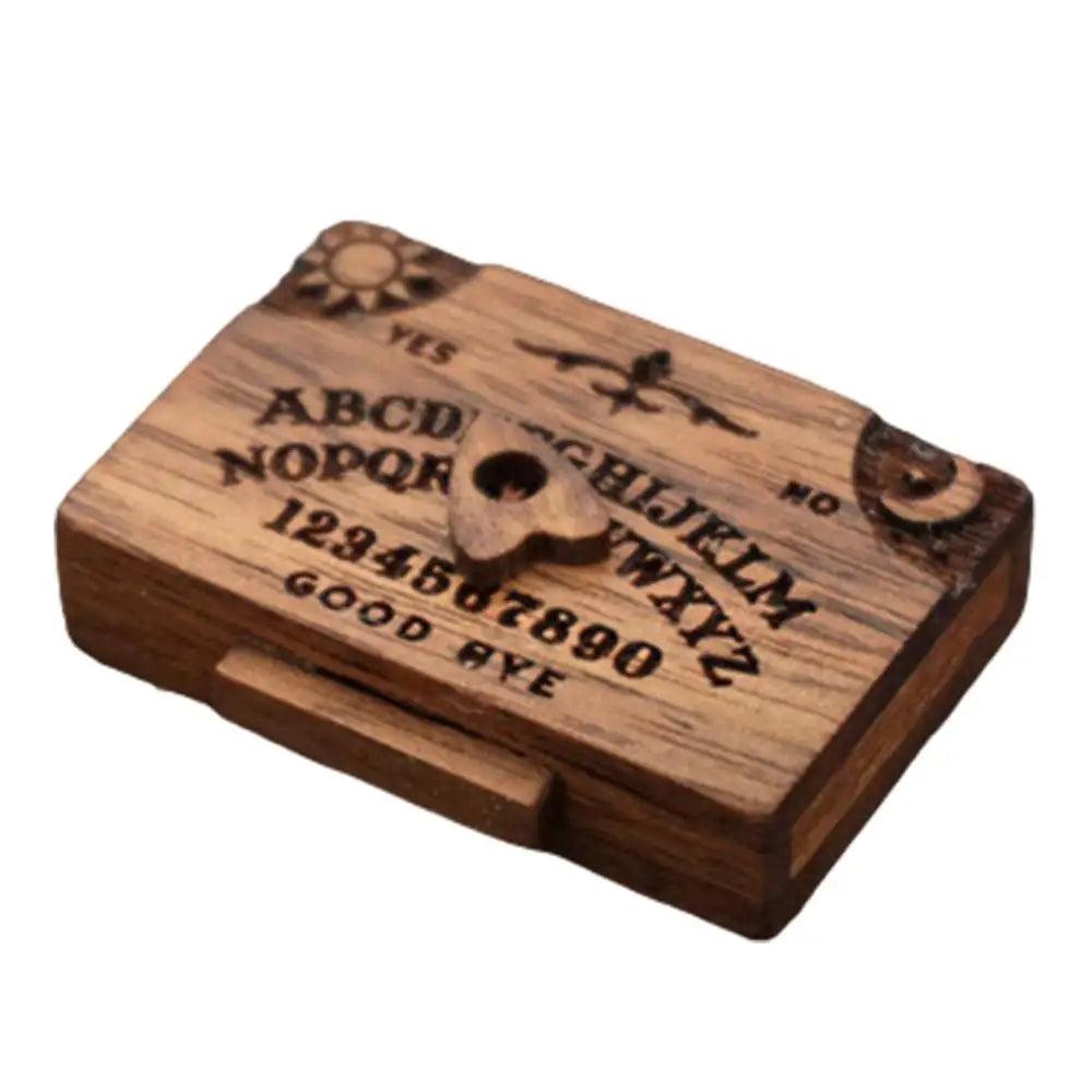 Mini Planche Ouija en Bois - Spirit Board Artisanale pour Divination