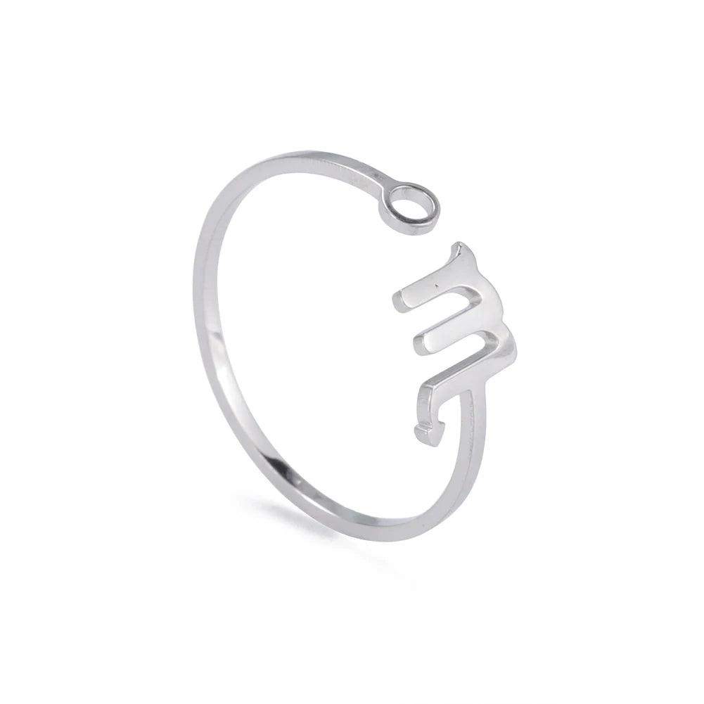 Bague Ajustable 12 Zodiaques - Élégance Minimaliste et Énergie Astrologique - Variante