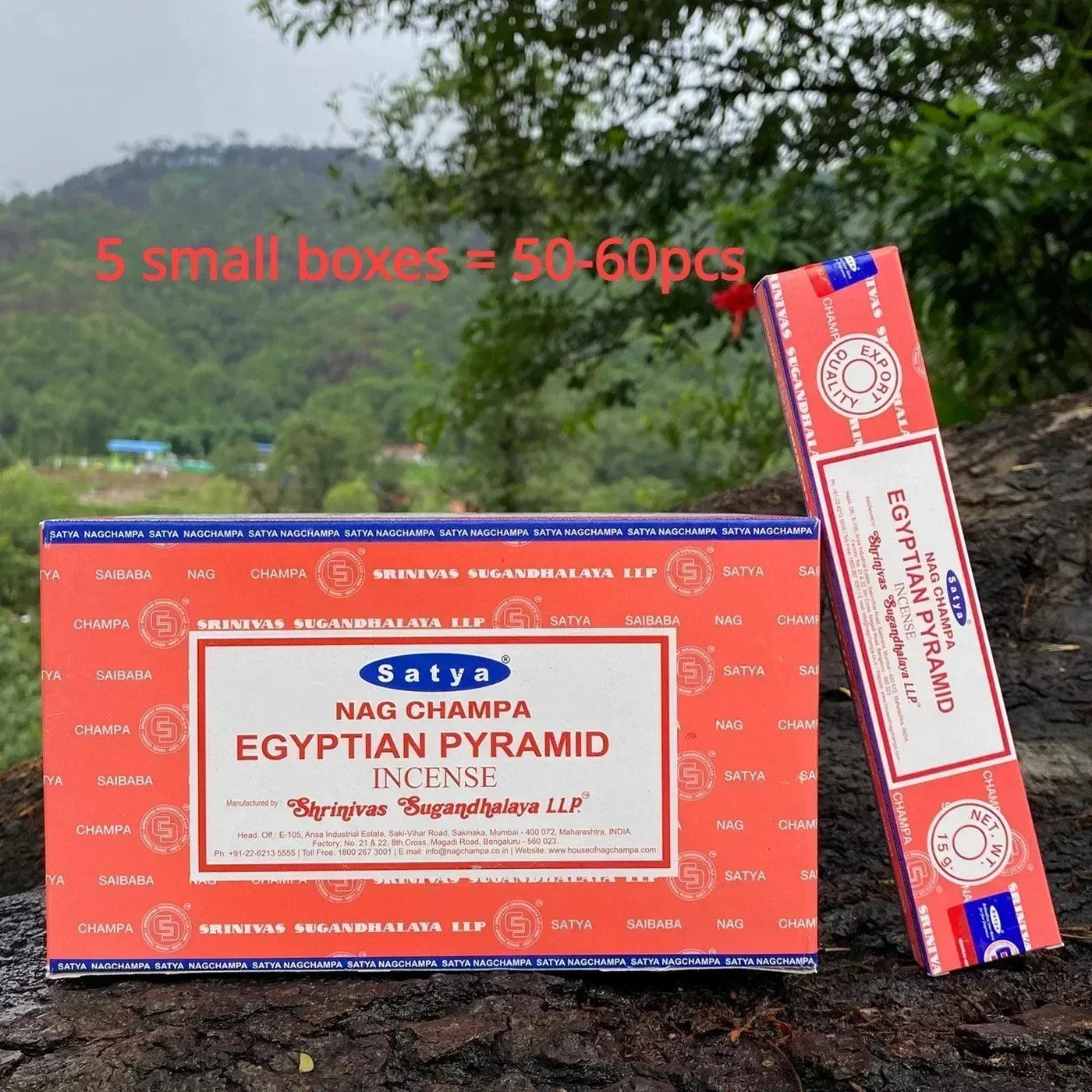 Collection d’Encens Indiens Nag Champa Satya - Bâtons Aromatiques pour Méditation - Variante