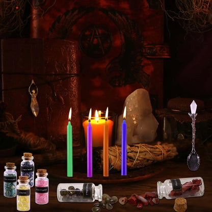 Kit d’Herbes de Sorcières - 36 Mini-Pots pour Autel et Rituels Spirituels