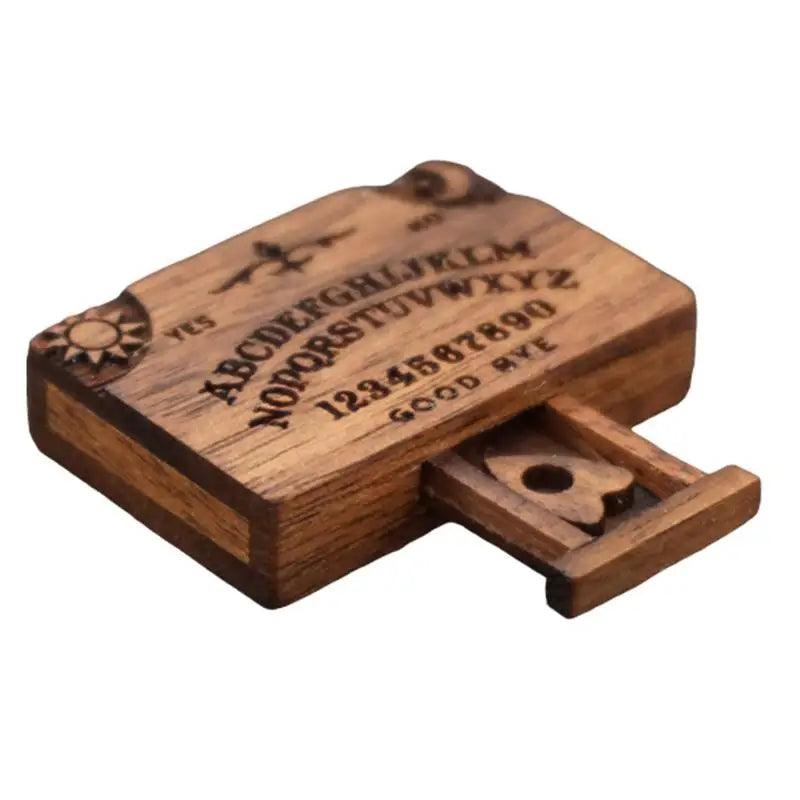 Mini Planche Ouija en Bois - Spirit Board Artisanale pour Divination