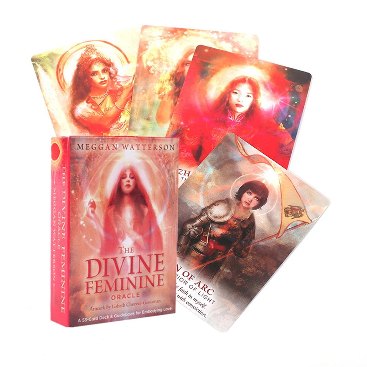 Cartes de Tarot Divin Féminin - Oracle Mystique en Version Anglaise - Variante