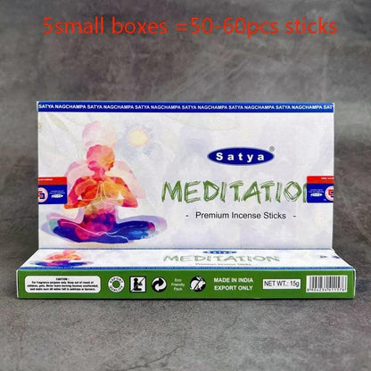 Collection d’Encens Indiens Nag Champa Satya - Bâtons Aromatiques pour Méditation - Variante