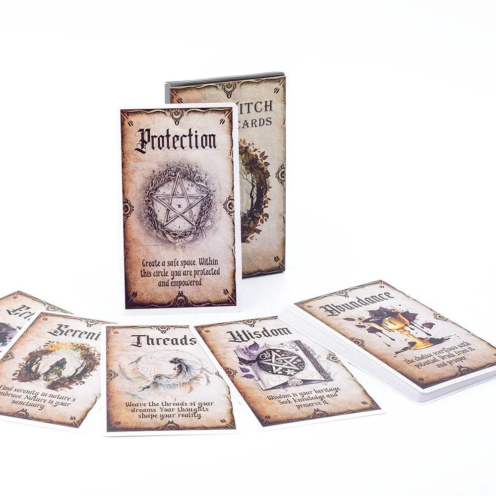 Cartes Oracle de Sorcière - Jeu Divinatoire et Spirituel