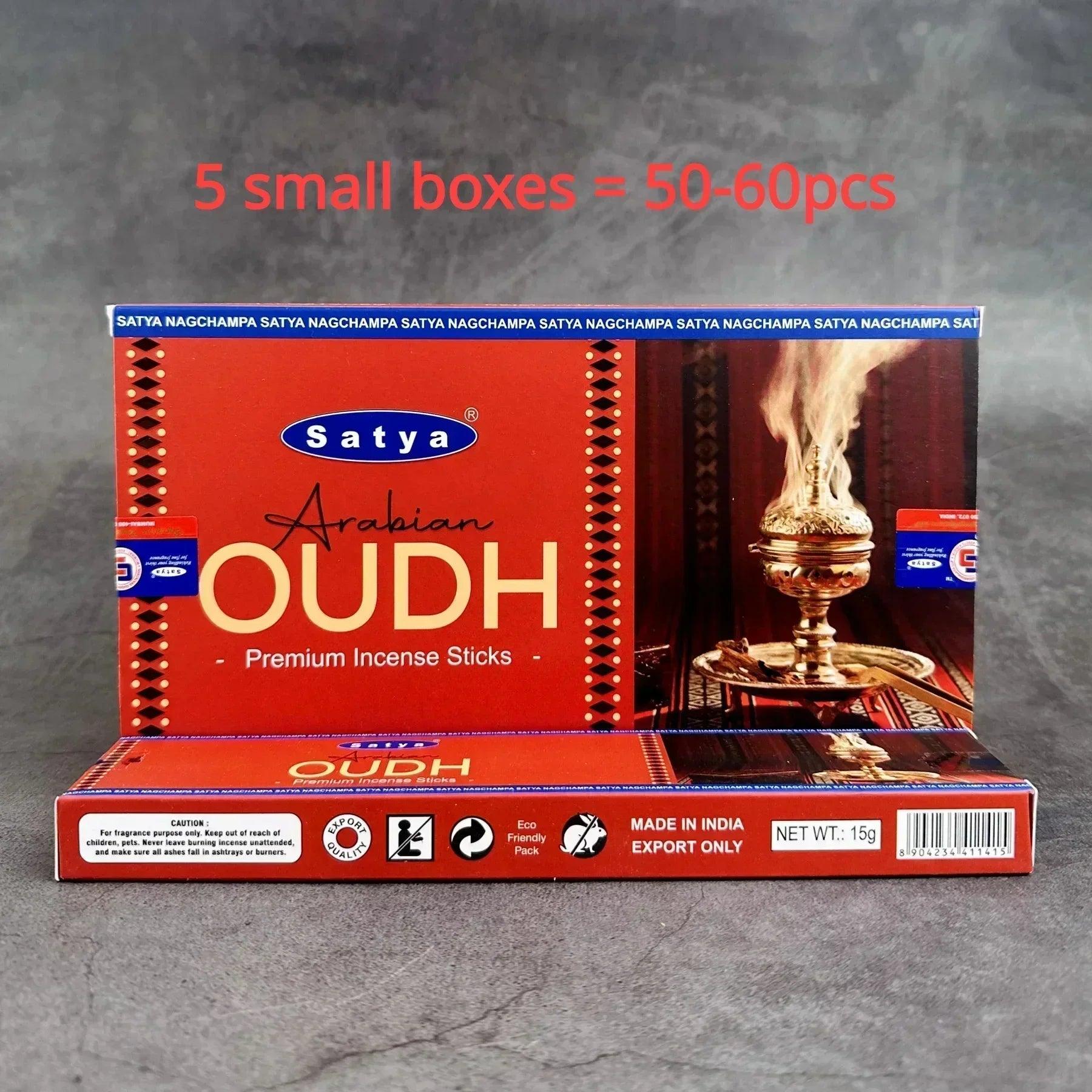 Collection d’Encens Indiens Nag Champa Satya - Bâtons Aromatiques pour Méditation - Variante