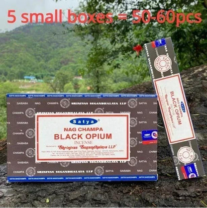 Collection d’Encens Indiens Nag Champa Satya - Bâtons Aromatiques pour Méditation - Variante