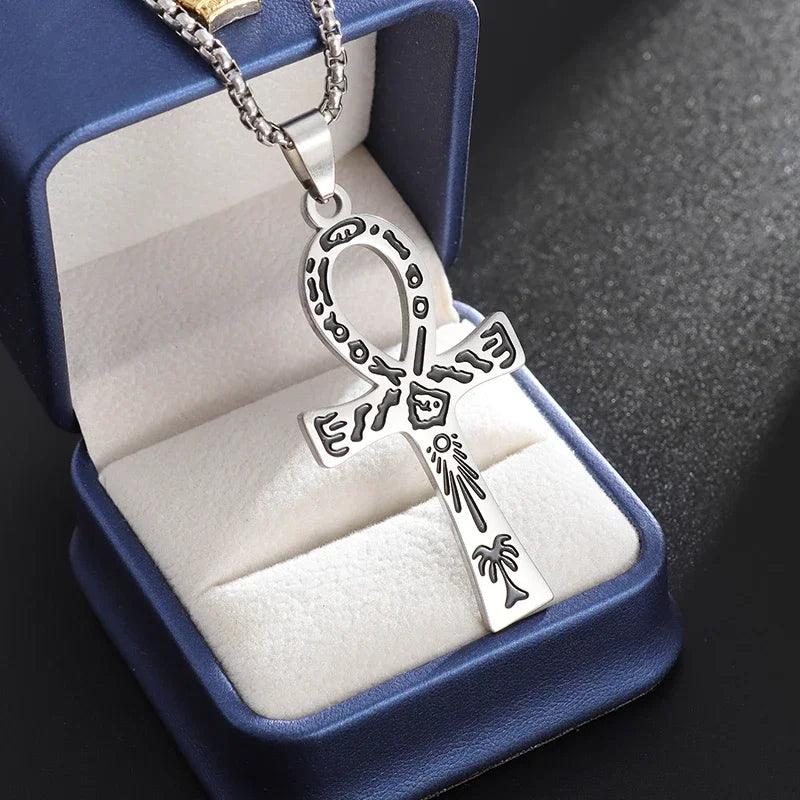 Collier Pendentif Croix Ankh - Bijou Mystique pour Hommes et Femmes - Variante