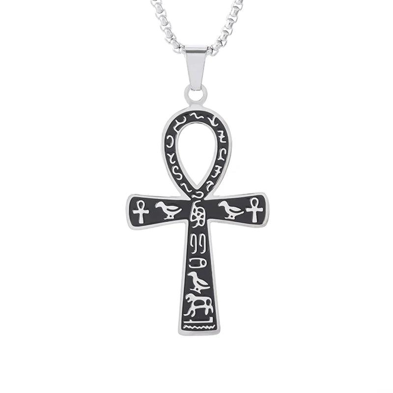 Collier Pendentif Œil de Dieu et Tête d’Aigle - Amulette Mystique et Protectrice pour Homme - Variante