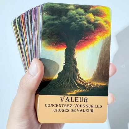 Cartes de Tarot Français pour Débutants - Oracle de la Forêt Mystérieuse