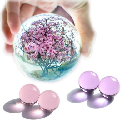 Sphère de Cristal en Verre Naturel - Pierre de Quartz Clair, Rose ou Violet pour Rituels Mystiques