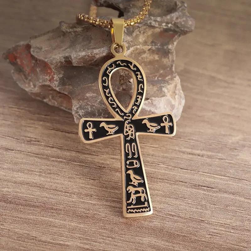 Collier Pendentif Croix Ankh - Bijou Mystique pour Hommes et Femmes