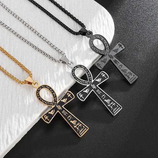 Collier Pendentif Croix Ankh - Bijou Mystique pour Hommes et Femmes